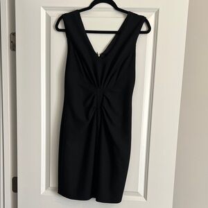 Express Black V-Neck Mini Dress